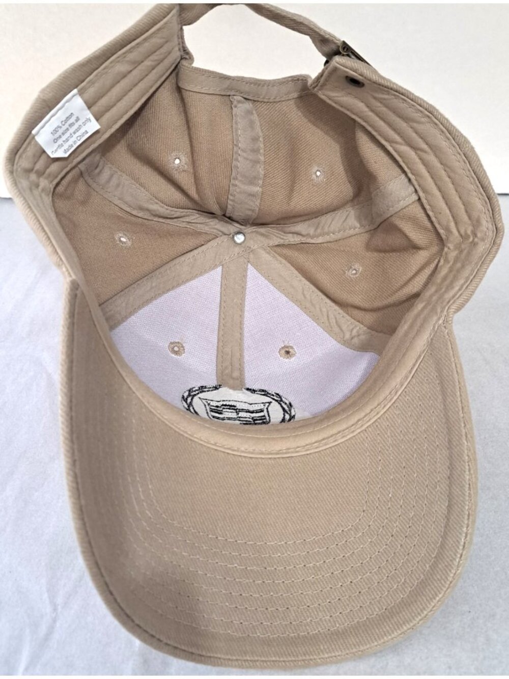 Val Ward Cadillac Dealership Men's OSFA Tan Embroidered Baseball Hat - Picture 4 of 5